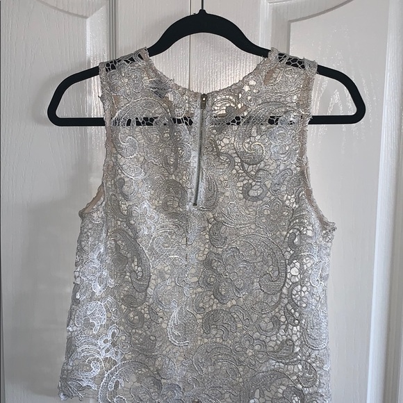 Sheer white lace top - Picture 2 of 6